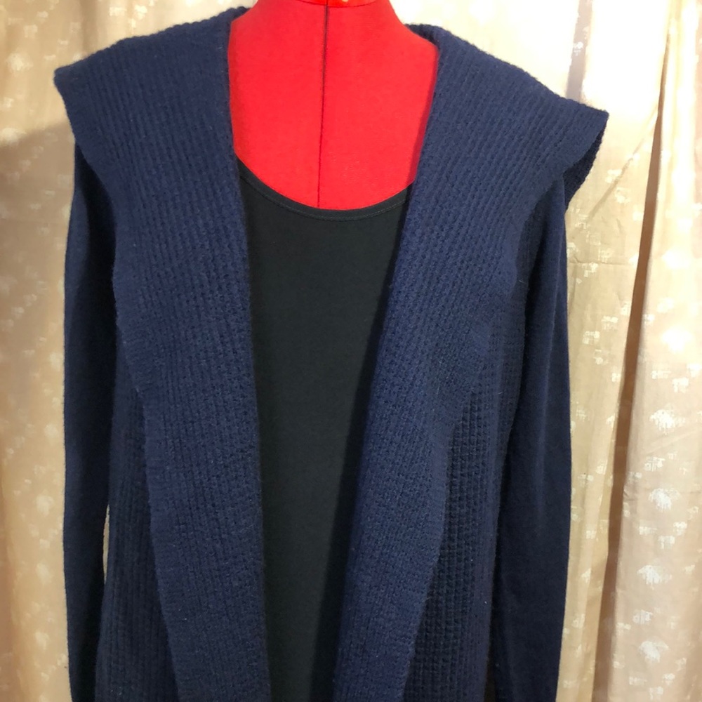 Willi Smith Wool Open Cardigan Sweater Size L